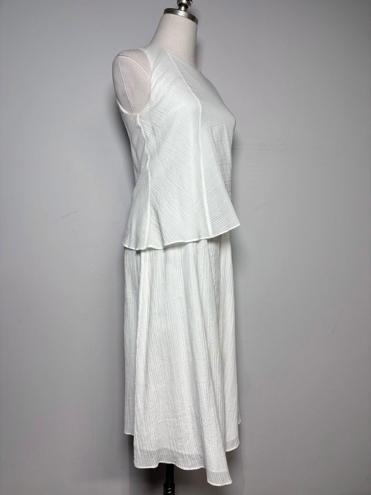 Women Size XS Rag & Bone White Textured Cotton Women's Pre-owned Dress