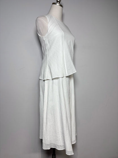 Women Size XS Rag & Bone White Textured Cotton Women's Pre-owned Dress