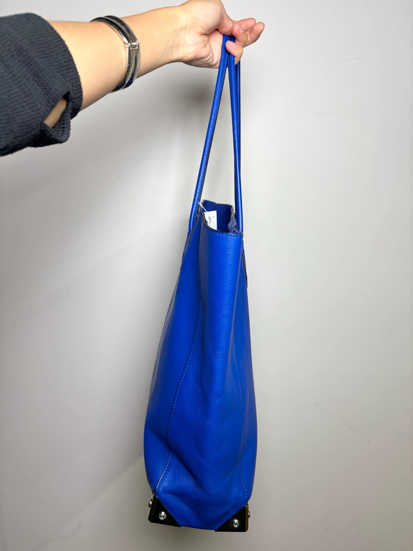 Alexander Wang Solid Leather Blue Prisma Azur Purse