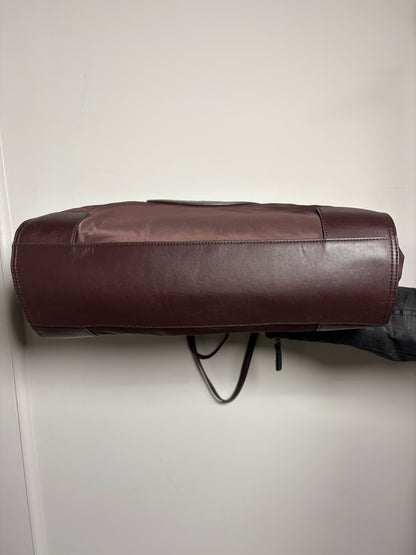 Nylon Tory Burch Solid Nylon Eggplant Large Purse