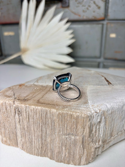 David YurmanChatelaine Blue Topaz Sz 8 Ring