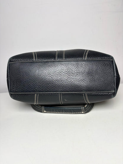 Women's Coach Solid Vintage Leather Pre-owned; Fair Black Leather Medium Purse