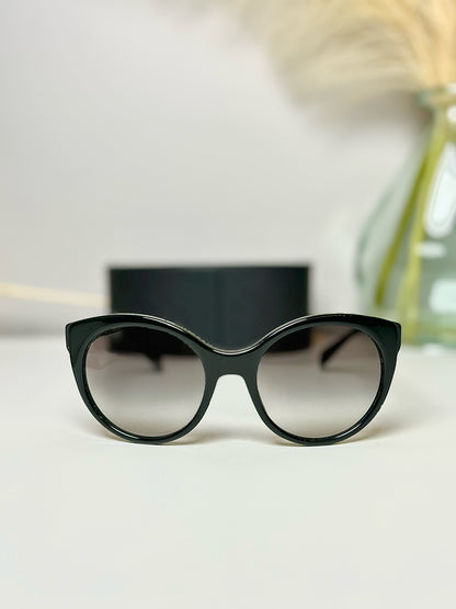 Black Prada Rounded Cat Eye Sunglasses