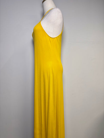 Women Size M Nili Lotan Lucette Floor-Length Mustard Yellow NWT Dress