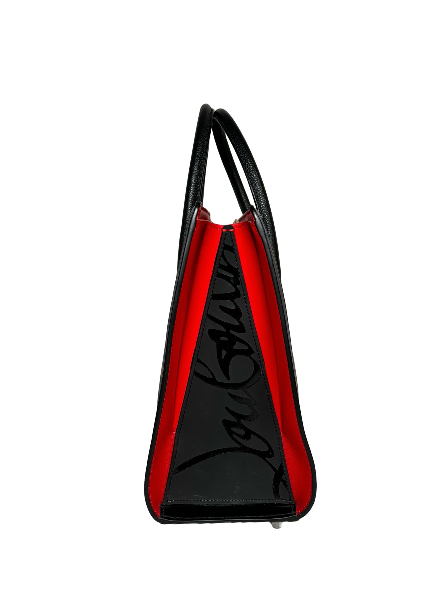 Multi-Color Christian Louboutin Cowhide Leather Leopard Spots Tote Bag