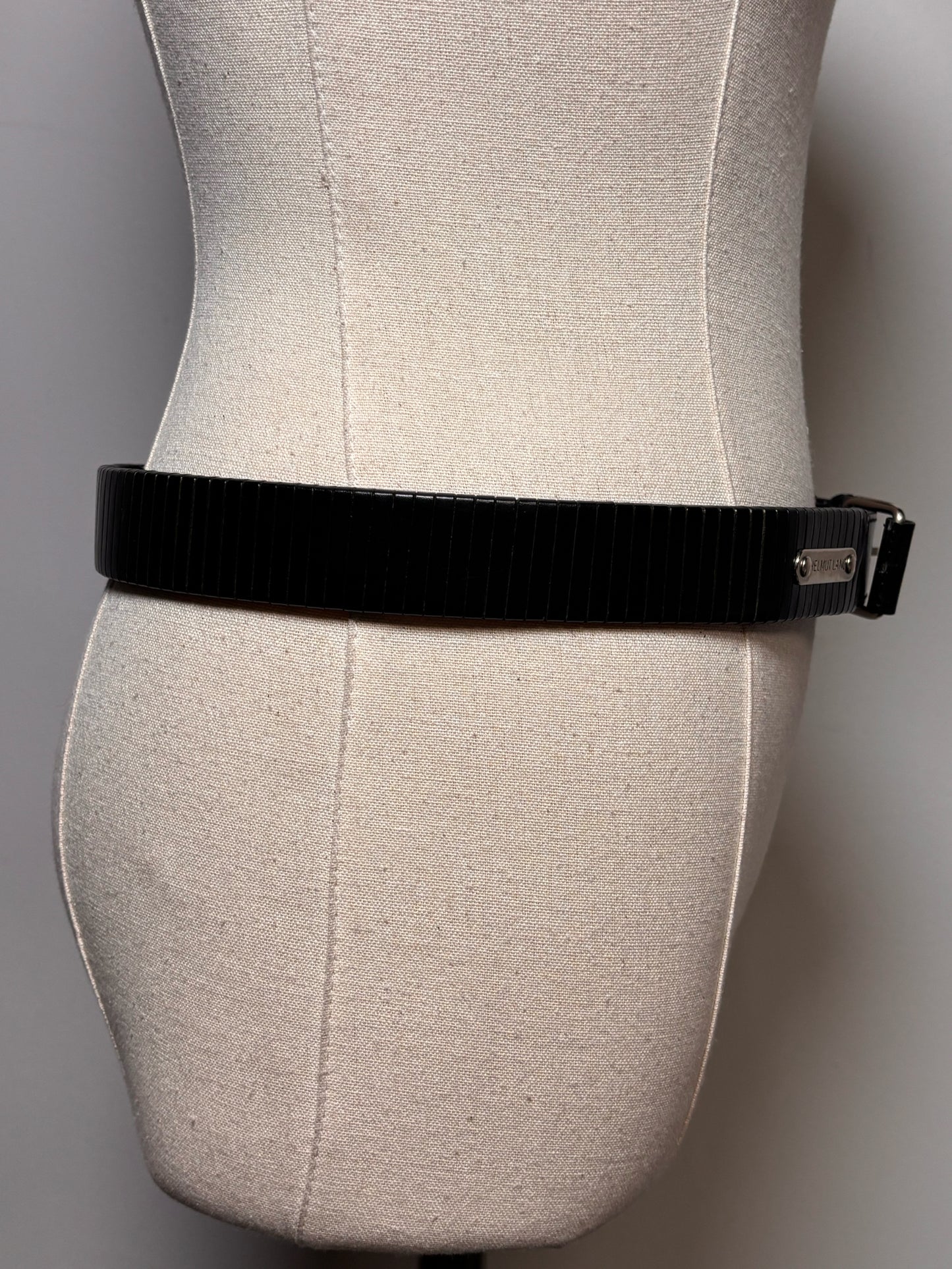 Women's Leather Helmut Lang Leather XS/S Vintage Black Y2K Pre-owned Belt