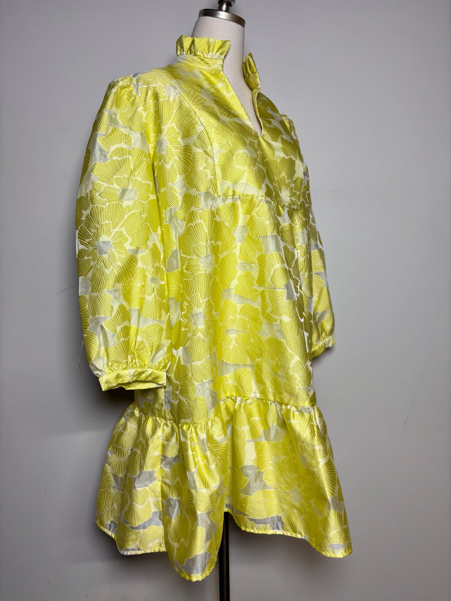 Women Size XXL Tuckernuck Citron Fil Coupe Palmerston Pre-owned Mini Dress