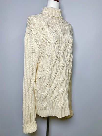Michael Michael Kors Cream Wool Solid Mens Size XL Sweater