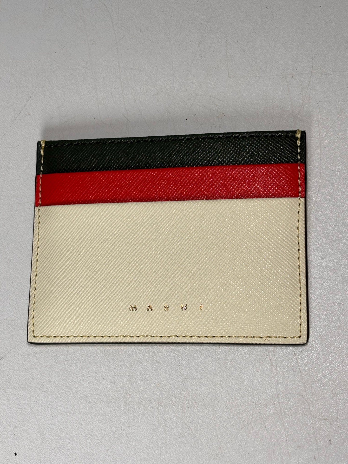 Marni Cream, Orange, Green Cardholder NWT Pre-owned Wallet