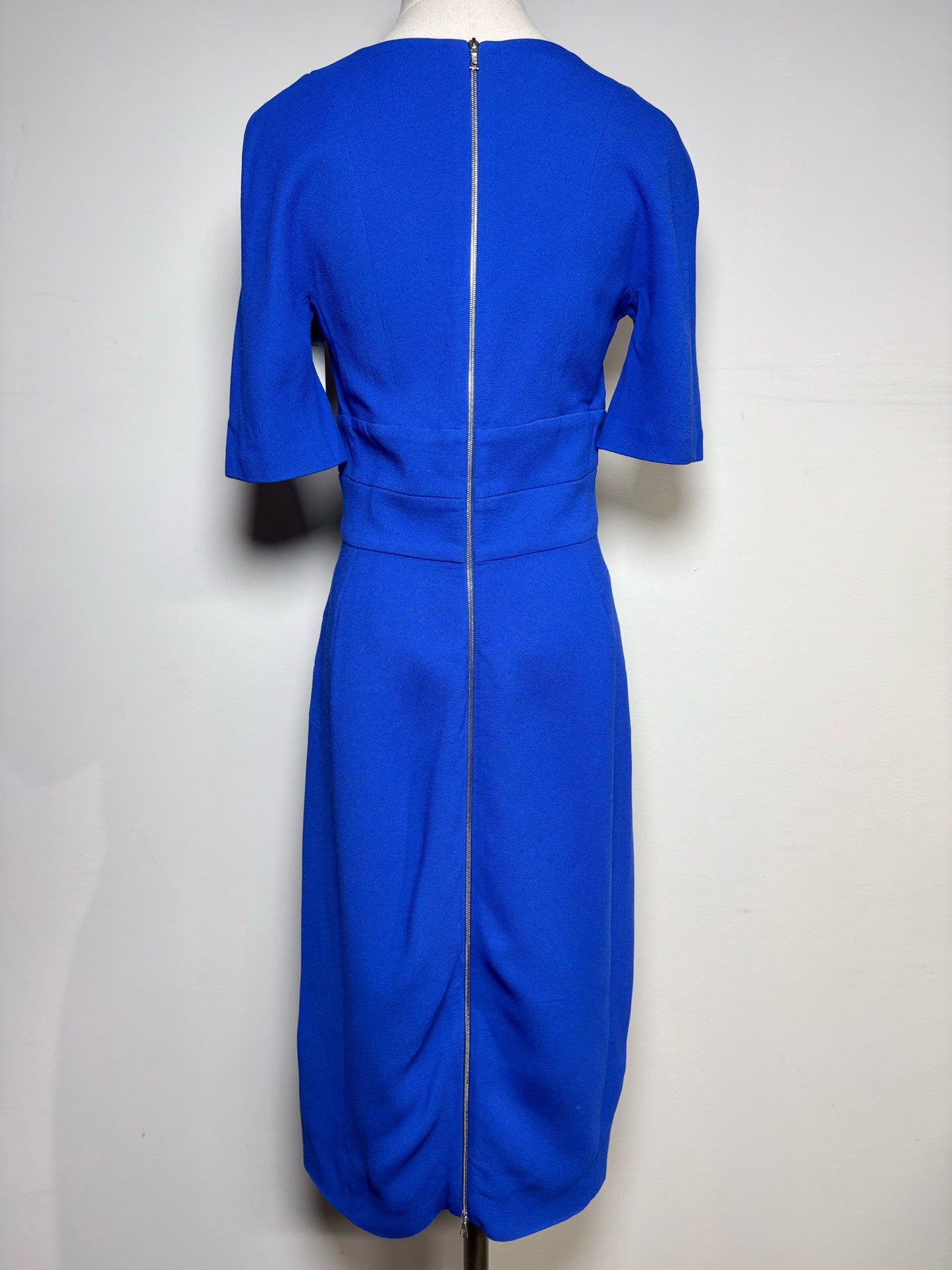 Women Size 42 Narciso Rodriguez Royal Blue Solid NWT Dress
