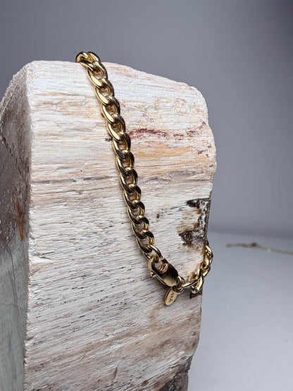 Gold Plated Aureus + Argent  Curb Pre-owned 12K Gold-Plated Bracelet