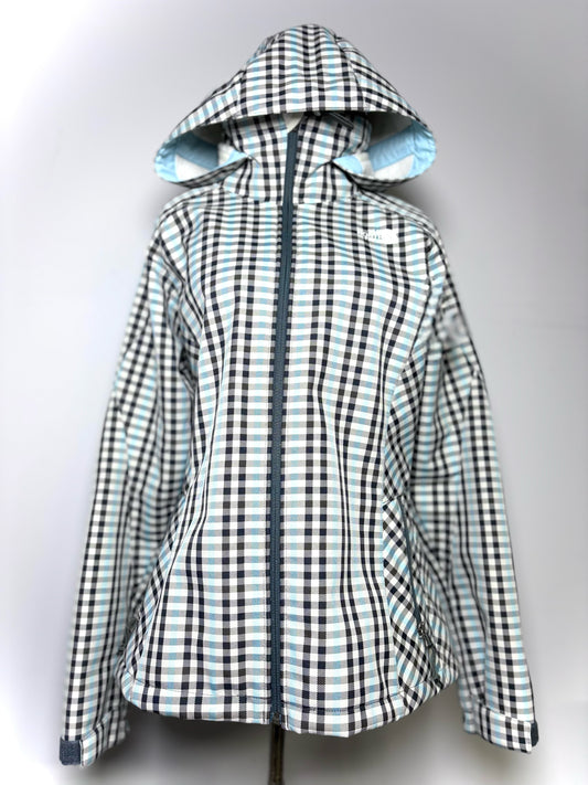 Women Size L North Face "Apex Soft Shell Jacket" Gingham Coat