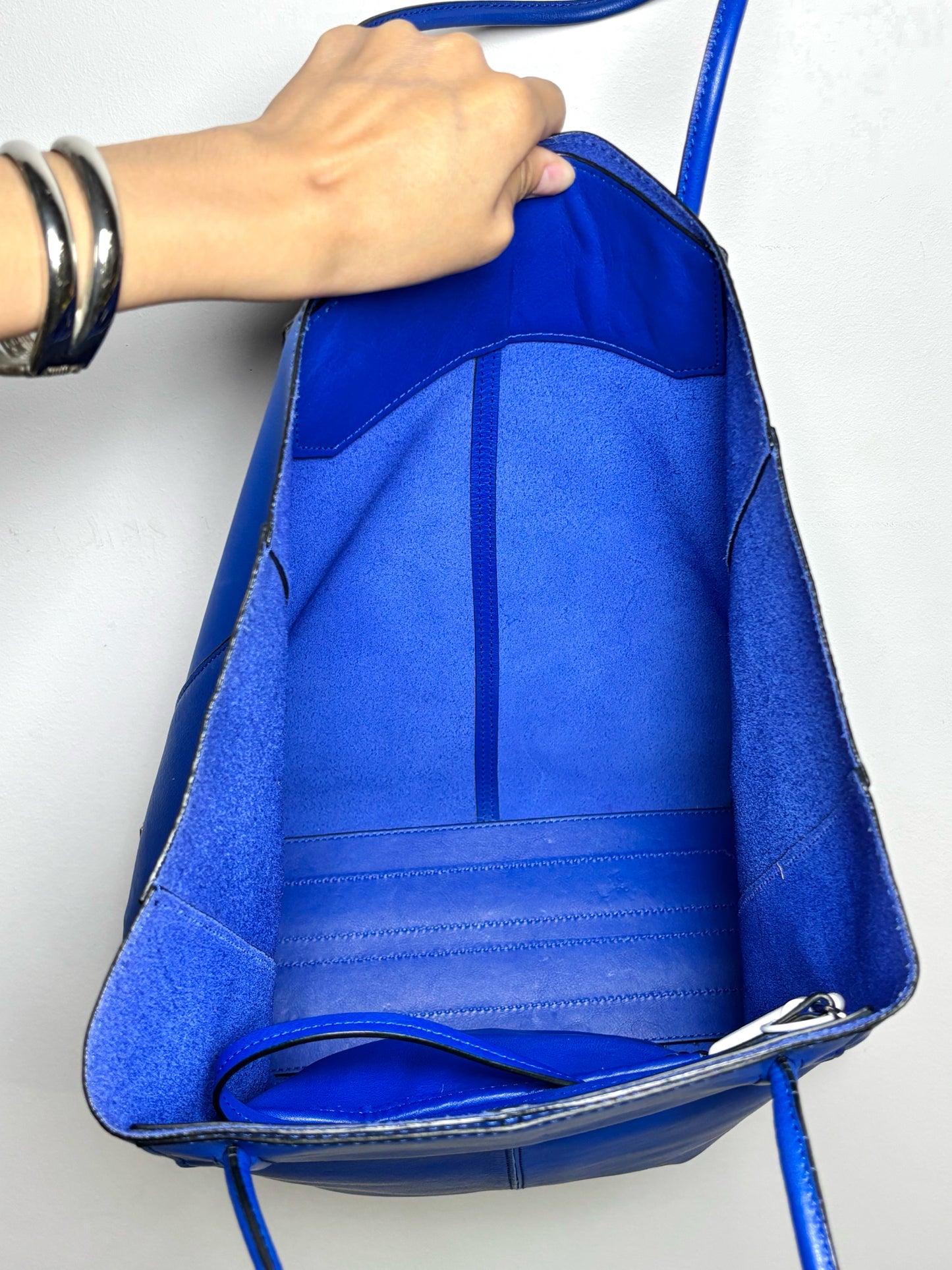 Alexander Wang Solid Leather Blue Prisma Azur Purse