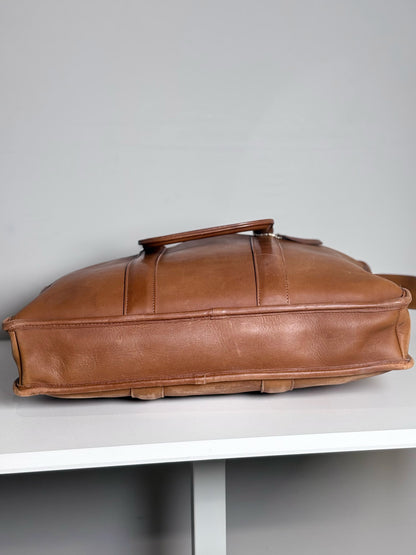Vintage Coach 1324-313 Leather Briefcase Made in USA | Pre-owned Classic Work Bag