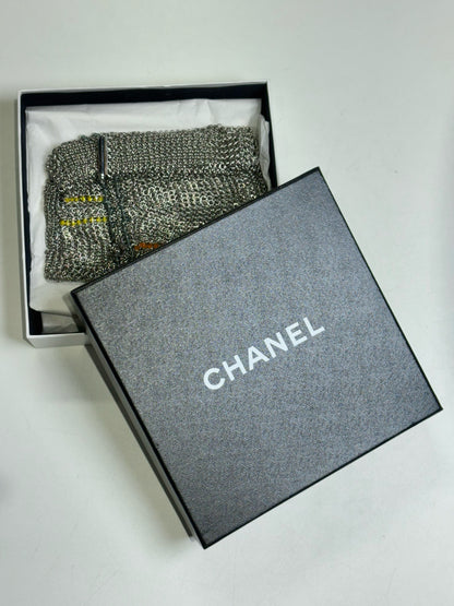 Chanel Chainmail Vintage 1999 Metal Silver Belt Bag