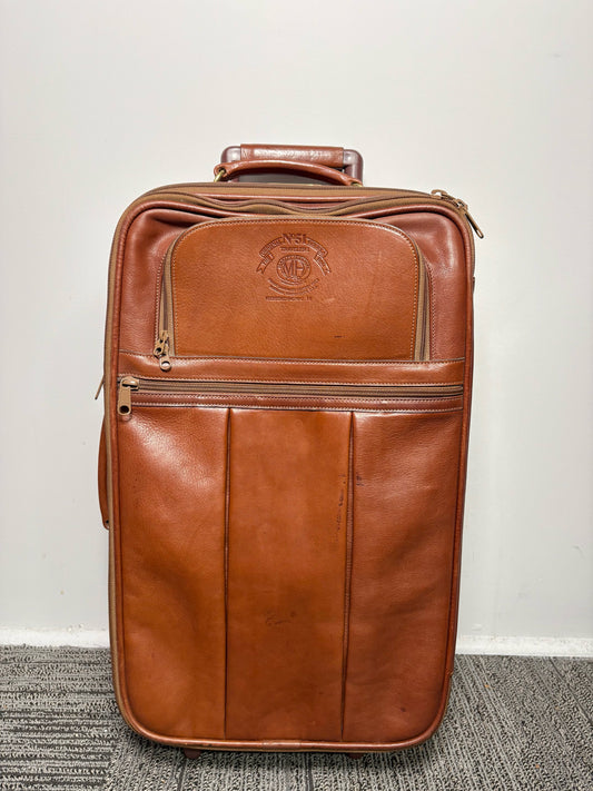 Men's Marley Hodgson Leather Cowhide Chestnut Brown No. 51 Suitcase