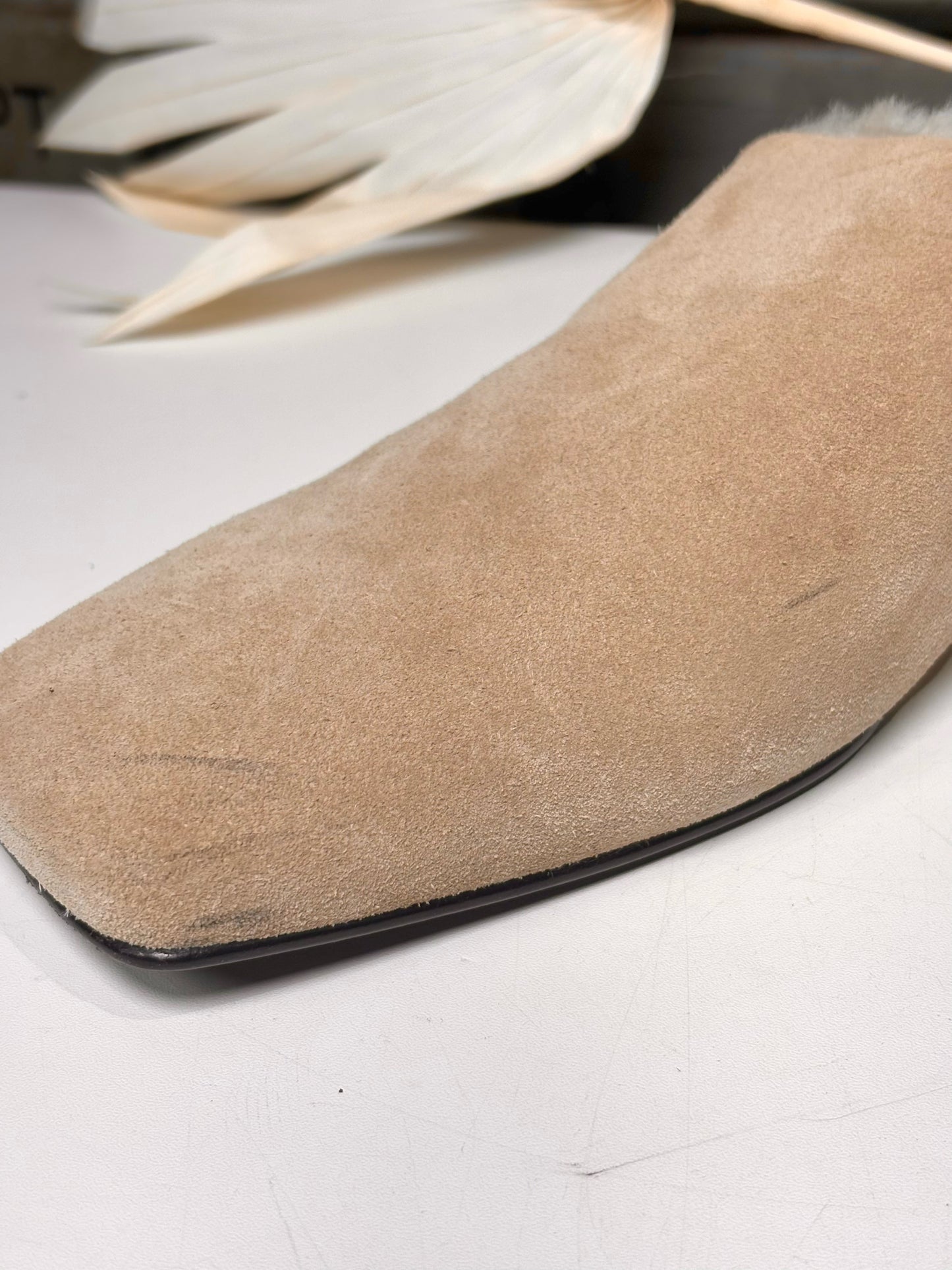 W Shoe Size 39.5 Proenza Schouler Tan Suede Slip-ons