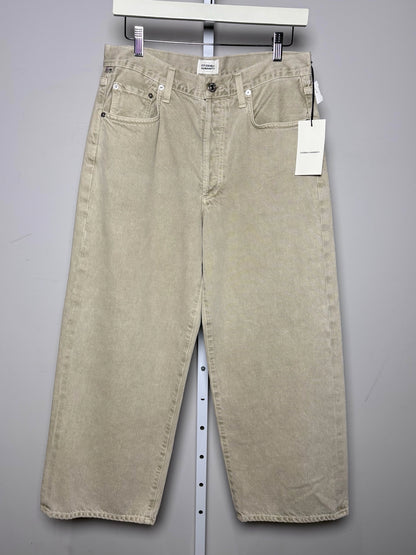 Women Size 27 Citizens of Humanity Beige Solid Cotton NWT Jeans