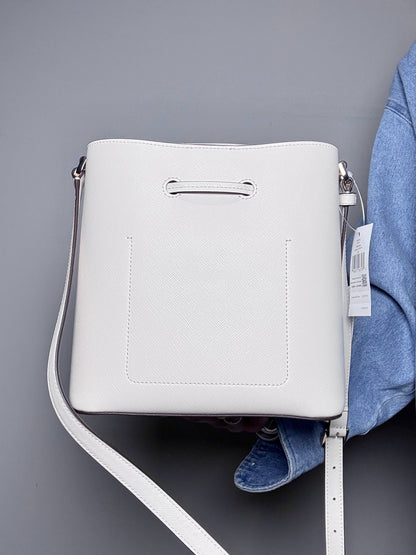 Kate Spade New York Sadie Saffiano Leather NWT Bone Saffiano Purse, Pre-owned
