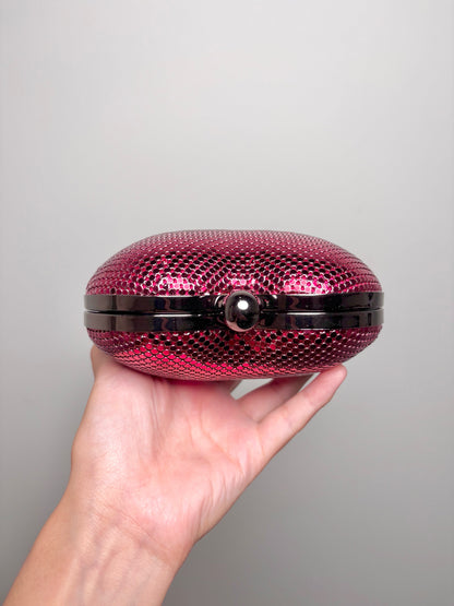 Metal Whiting & Davis Mesh Metal Pre-owned Red Mini Purse