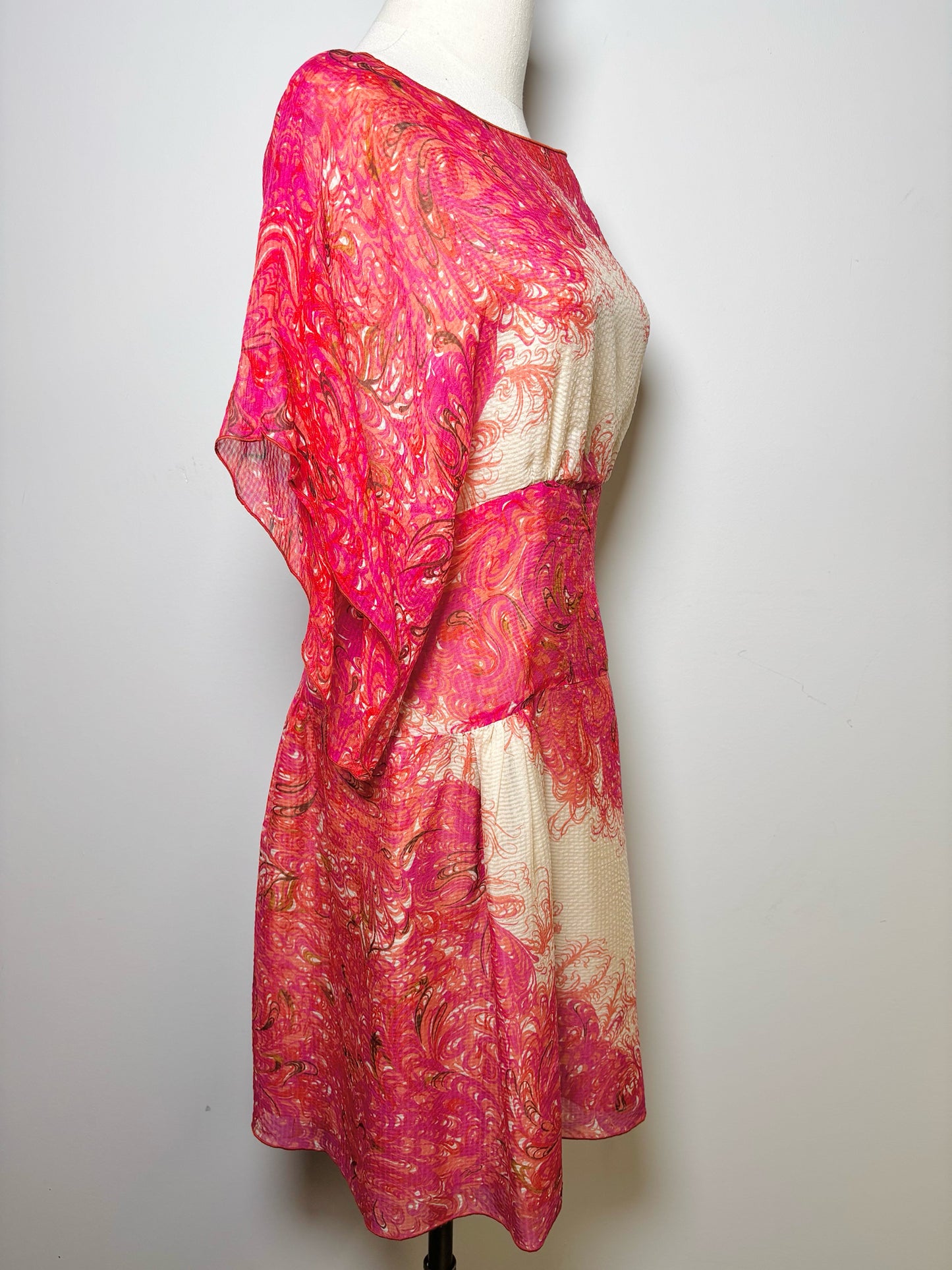 Women Size 6 Anna Sui Pink Print Dress