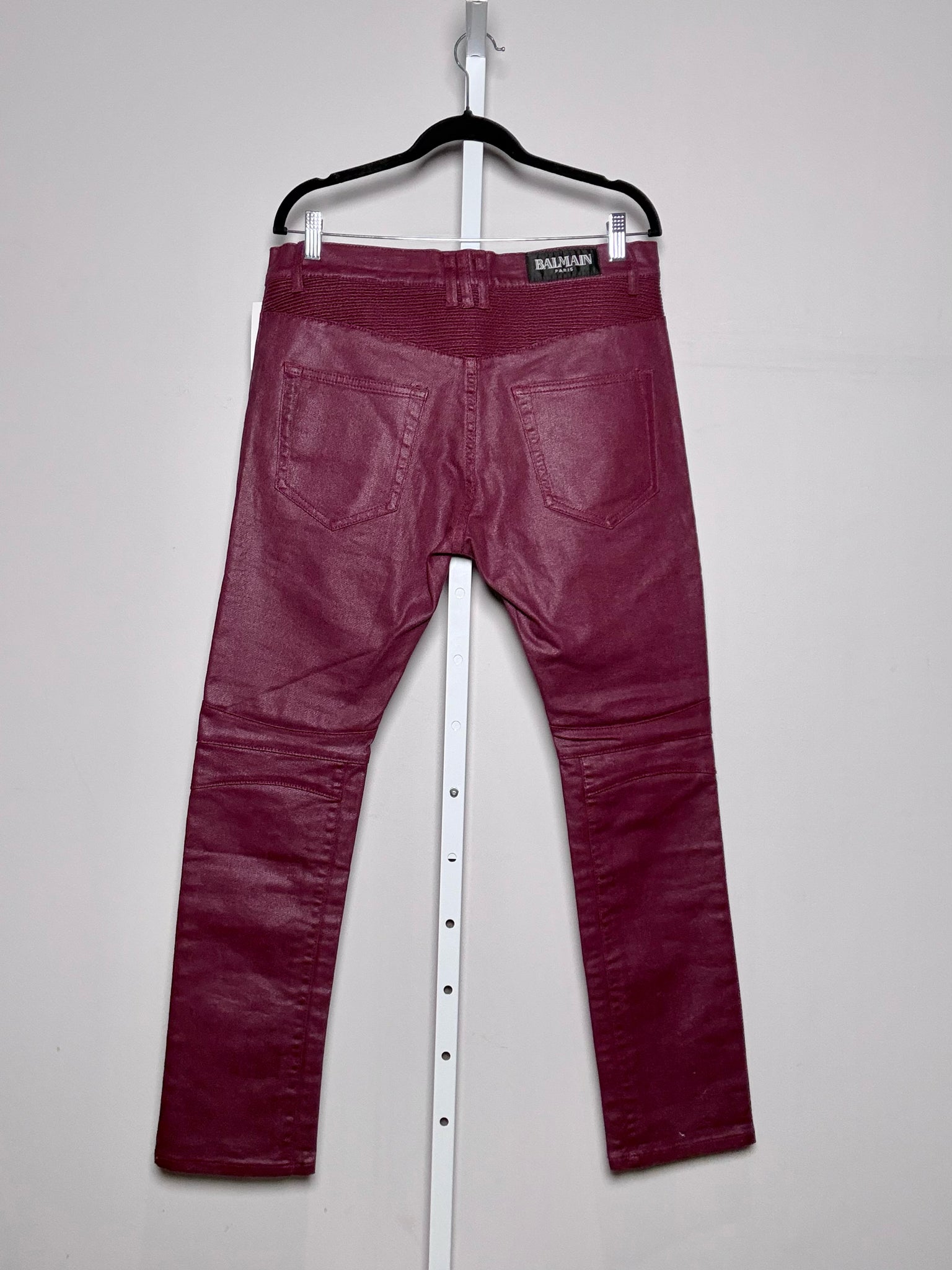 Balmain Burgundy 100% Cotton Men's Pants – VIDA STYLE SHOP