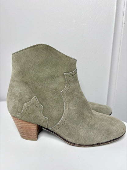 W Shoe Size 36.5 (6.5 US) Isabel Etoile Marant Olive Green Suede Ankle Boots