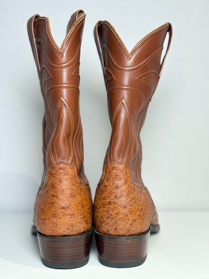 Mens Shoe Size 11 Tecovas Brown Ostrich Men's Boots