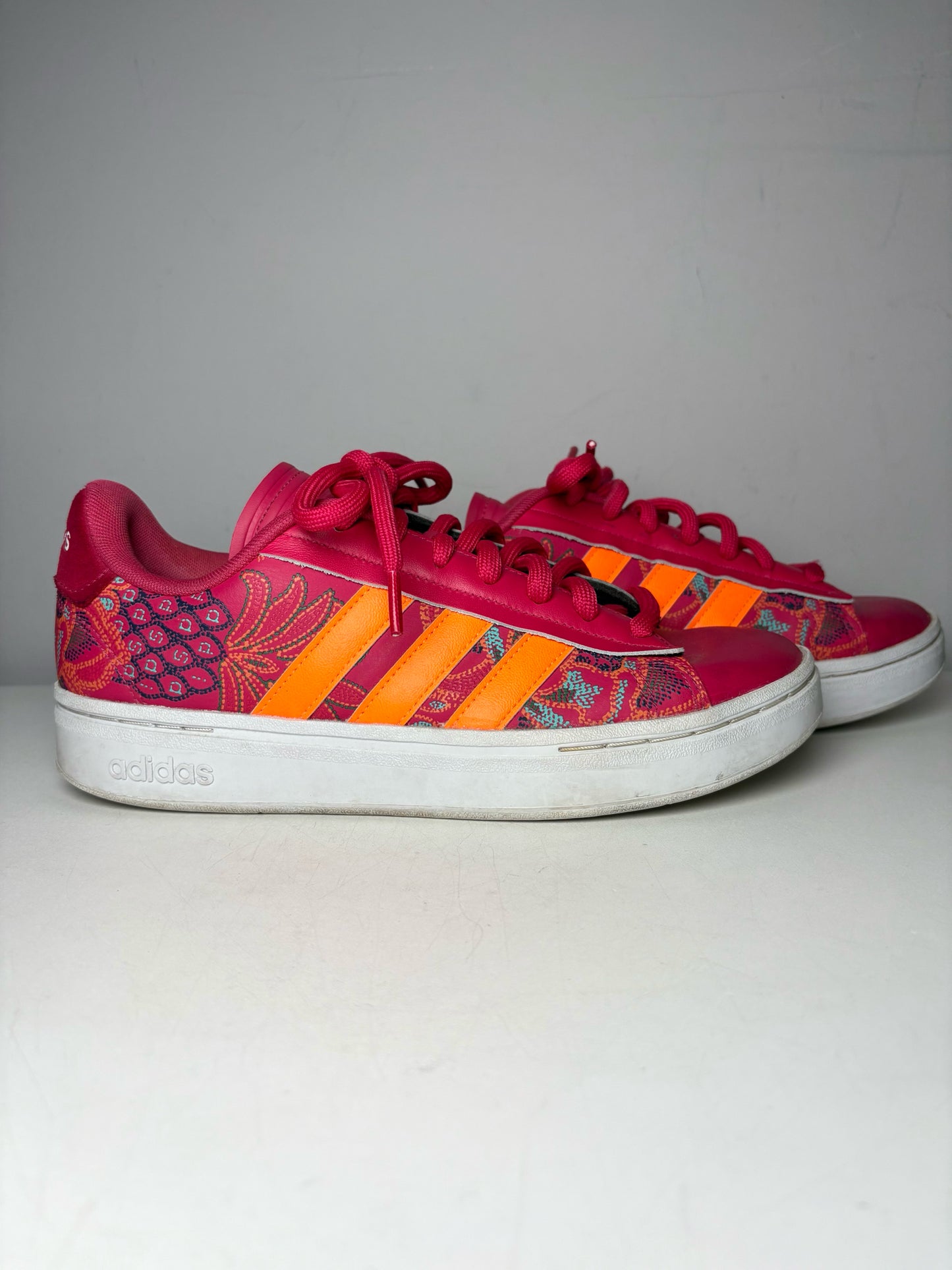 W Shoe Size 9 Adidas Pink & Orange Pre-owned Sneakers