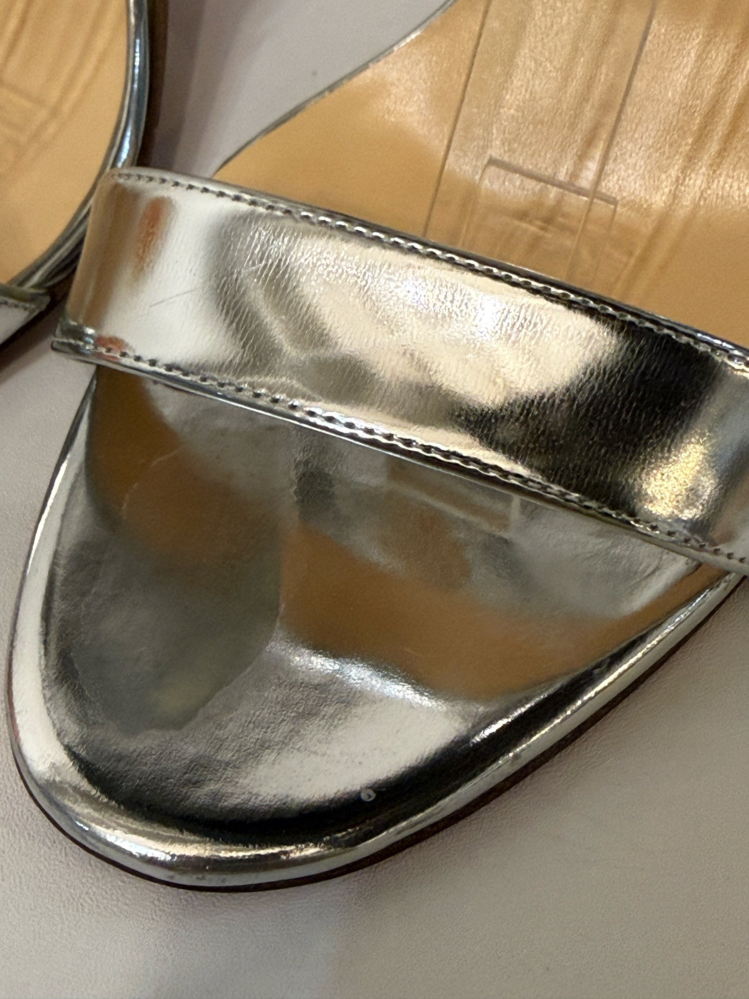 W Shoe Size 41 (11 US) Christian Louboutin Spike Metallic Silver
