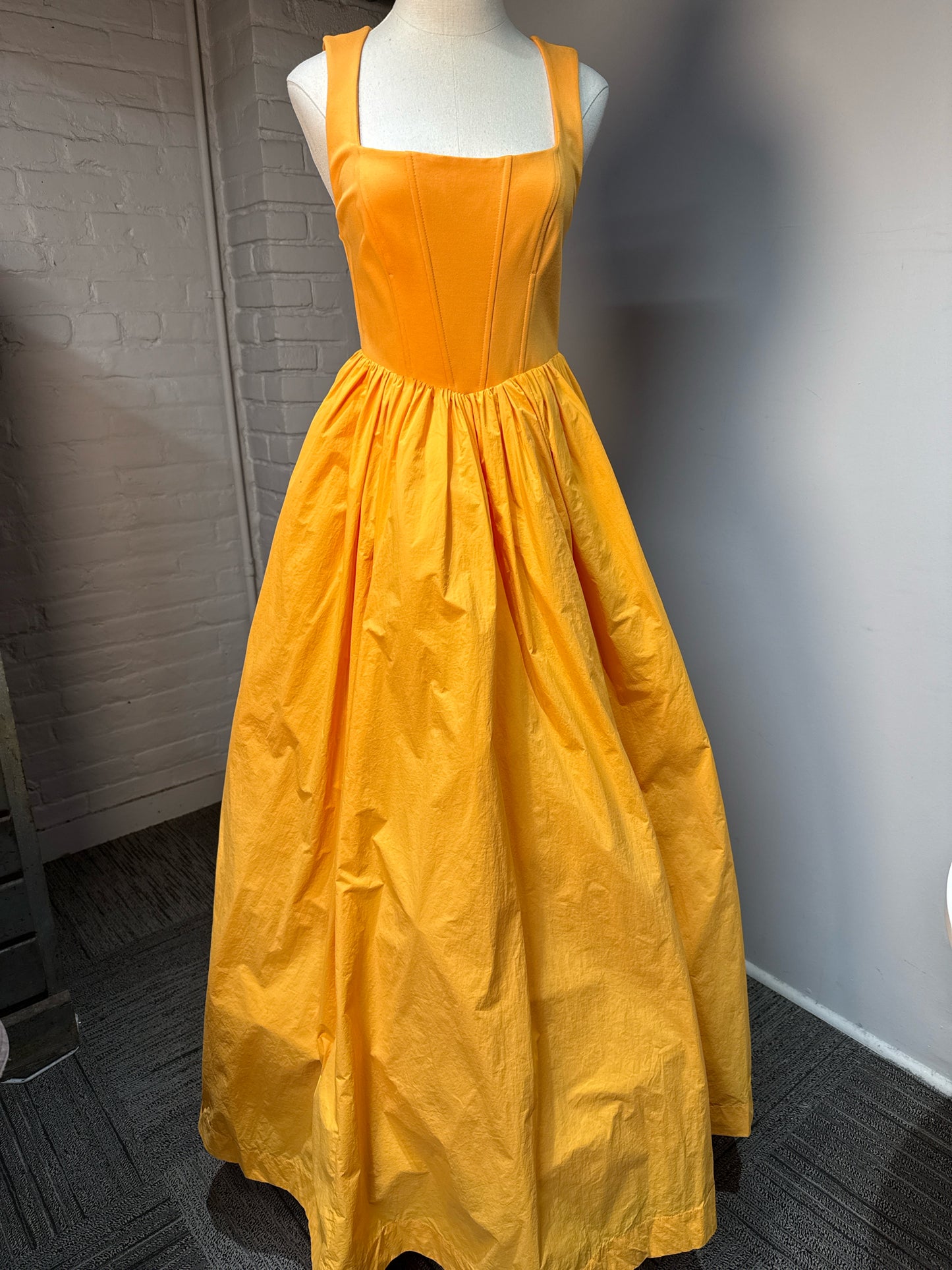 Women Size S BHLDN Orange Josie Scoop Neck NWT Dress