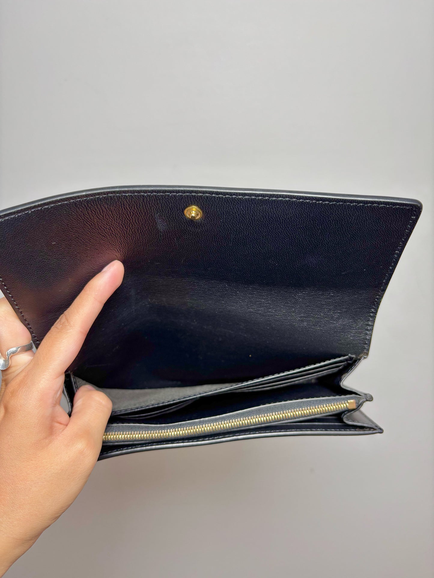 Leather Celine Black Wallet