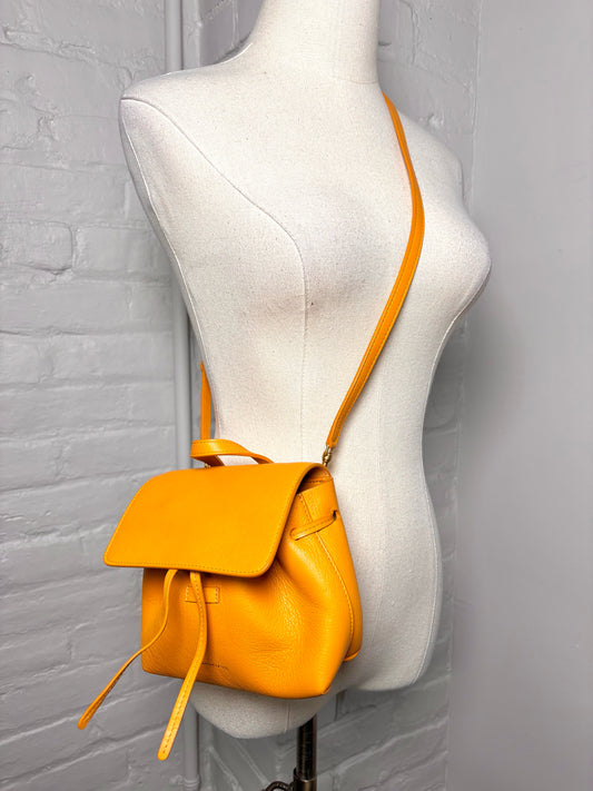 Leather Mansur Gavriel Solid Leather Orange Italian Small Purse