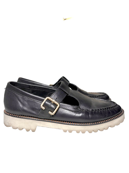 W Shoe Size 10 Freda Salvador Black Leather Loafers