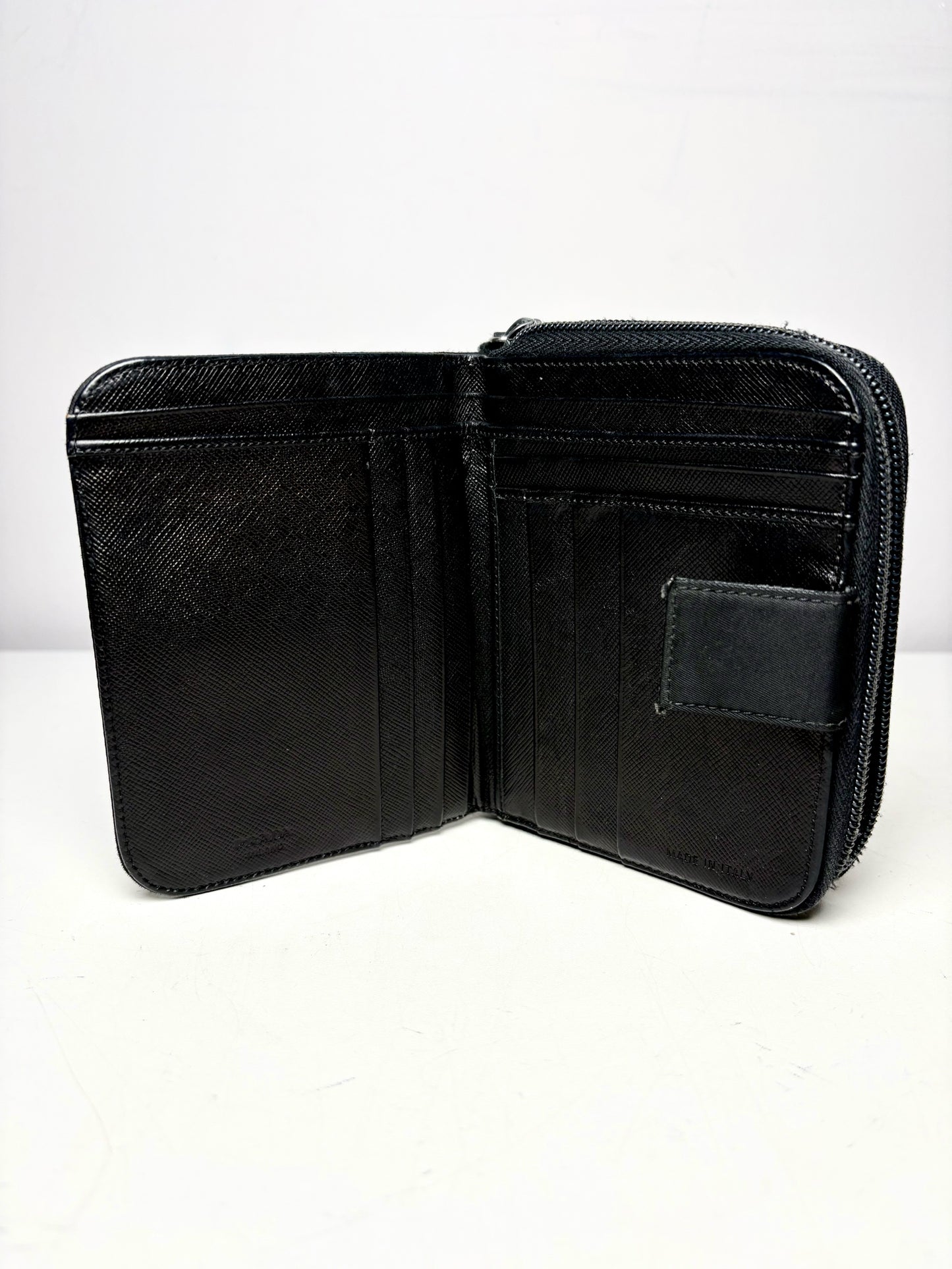 Prada Tessuto Nylon Vintage Pre-owned Black Wallet