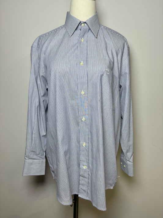 Mens Size 33 Valentino White Stripe Men's Shirt