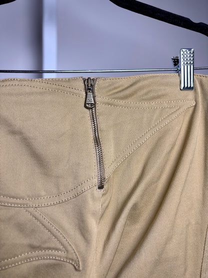 Women Size 38 (2 - 4 US) Dolce & Gabbana Tan Embroidered Cotton Vintage Pants