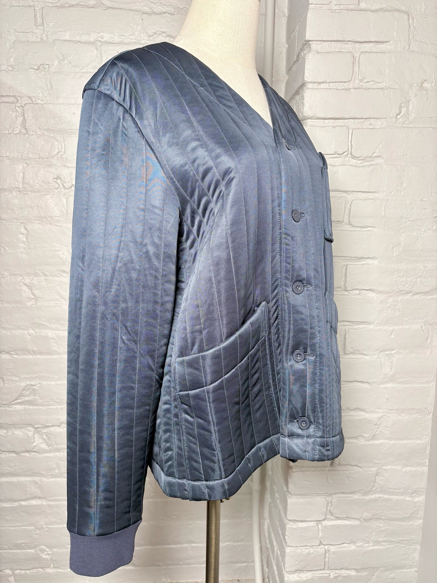 Women Size S/P Club Monaco Blue Quilted NWT Jacket