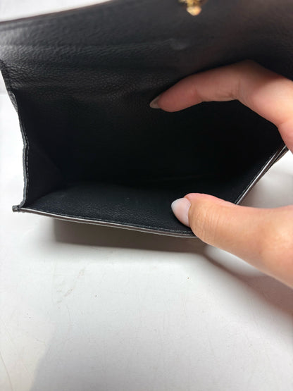 Louis Vuitton Pallas Compact Brown Monogram Canvas & Black Leather Pre-Owned Wallet