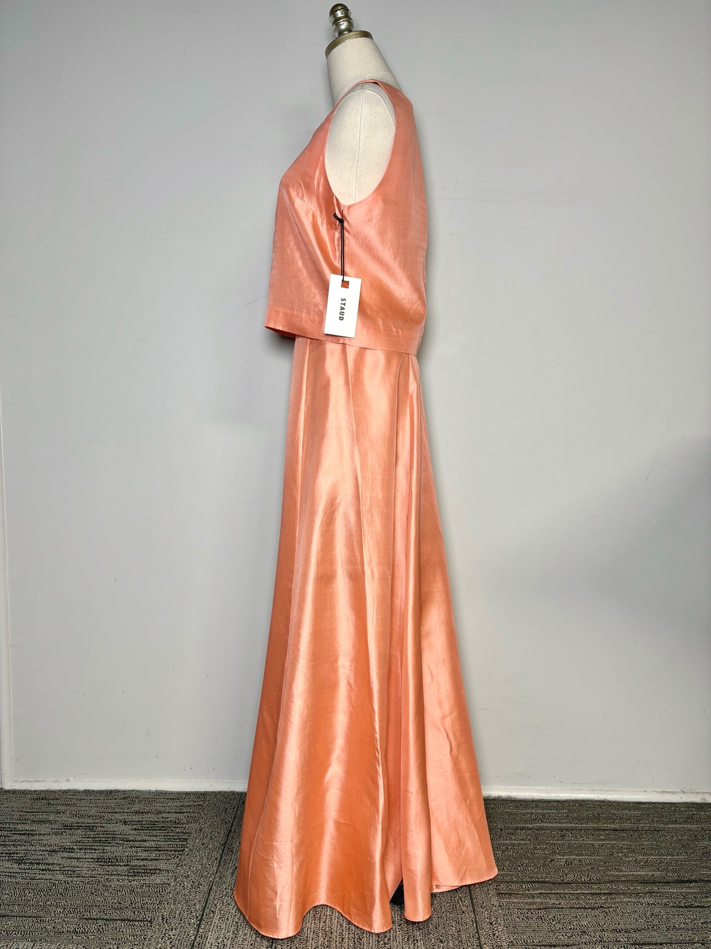 Women Size 2 Staud Vincenzo Carnation Silk Pre-owned, NWT Skirt