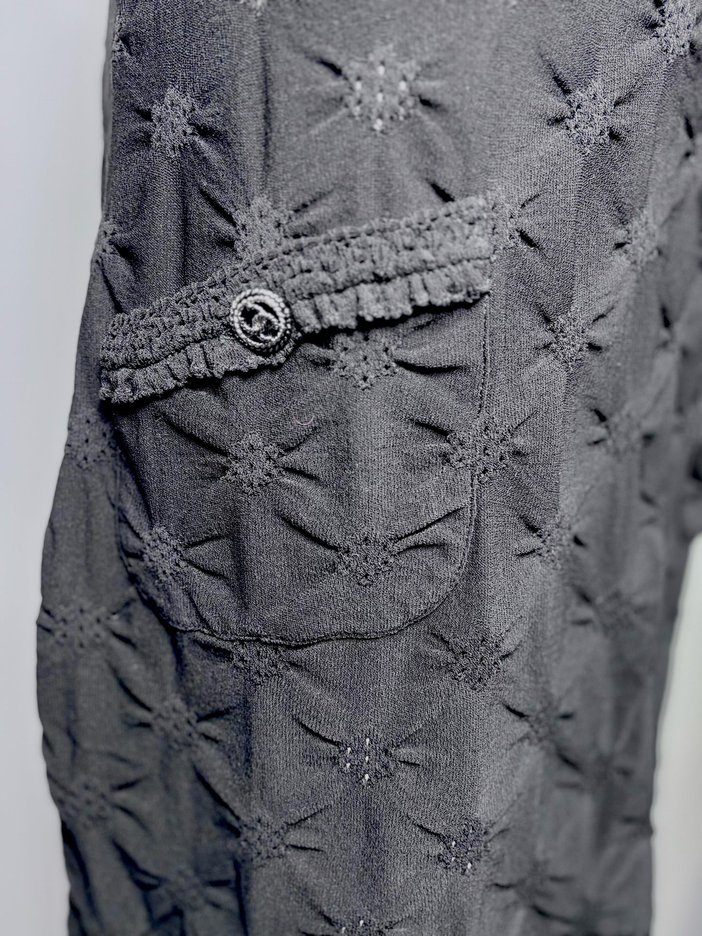 Women Size 36 (XS) Chanel Black Knit Mini Dress