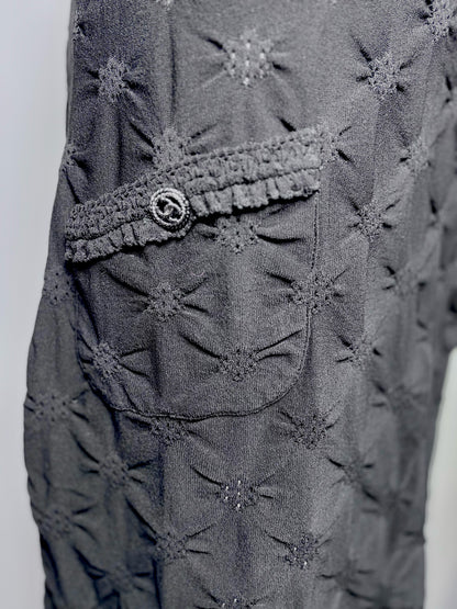 Women Size 36 (XS) Chanel Black Knit Mini Dress