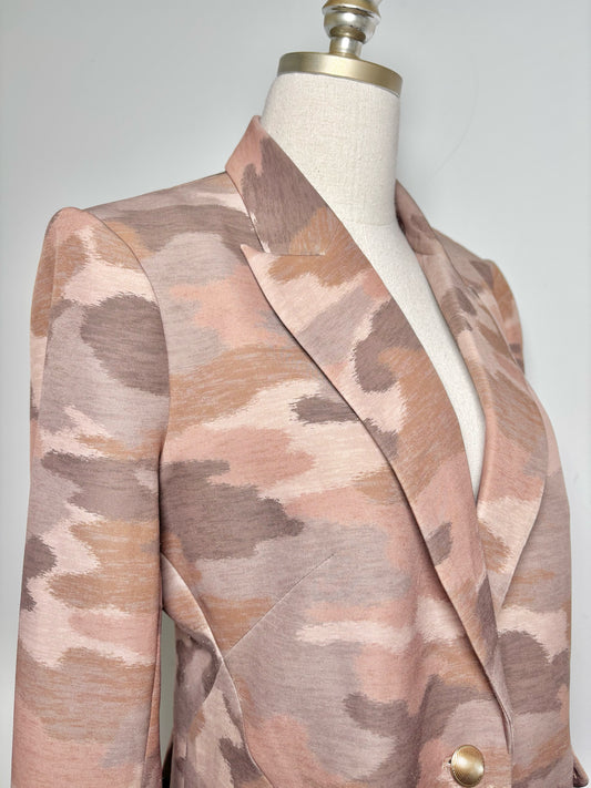 Women Size 8 L'Agence Brown Camoflage Blazer