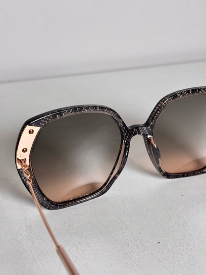Missoni MIS0025/S KDXFF Pre-owned Black, Brown Oversized Pre-owned Sunglasses