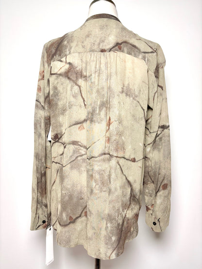 Women Size 36 pas de calais Green Abstract Art Top