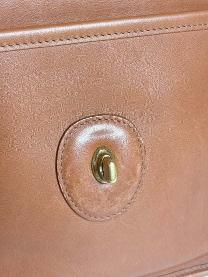 Women's Coach #9930 Murphy Vintage Leather Pre-owned Caramel Purse