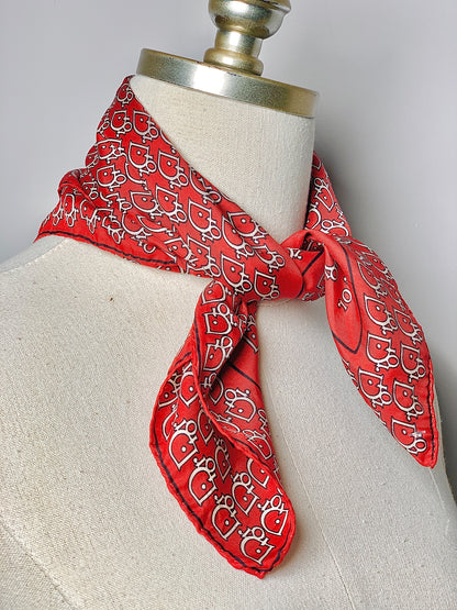 Dior Logo Silk Blend Silk Scarf