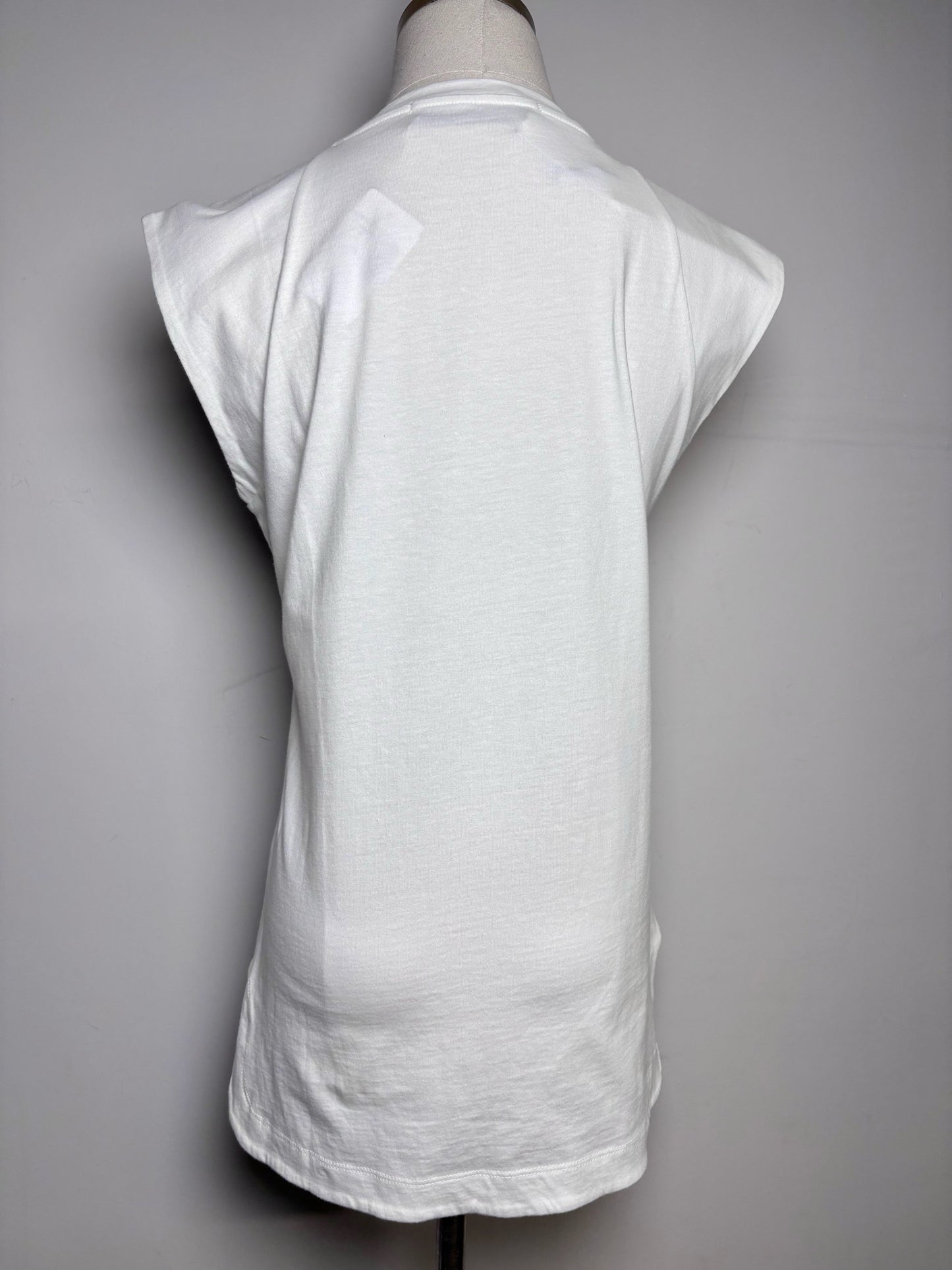 Women Size S Etre Cecile White La Bombe Pre-owned, NWT 100% Cotton T-shirt