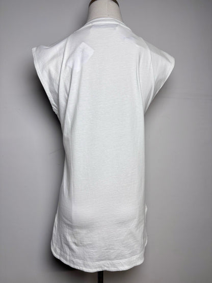 Women Size S Etre Cecile White La Bombe Pre-owned, NWT 100% Cotton T-shirt