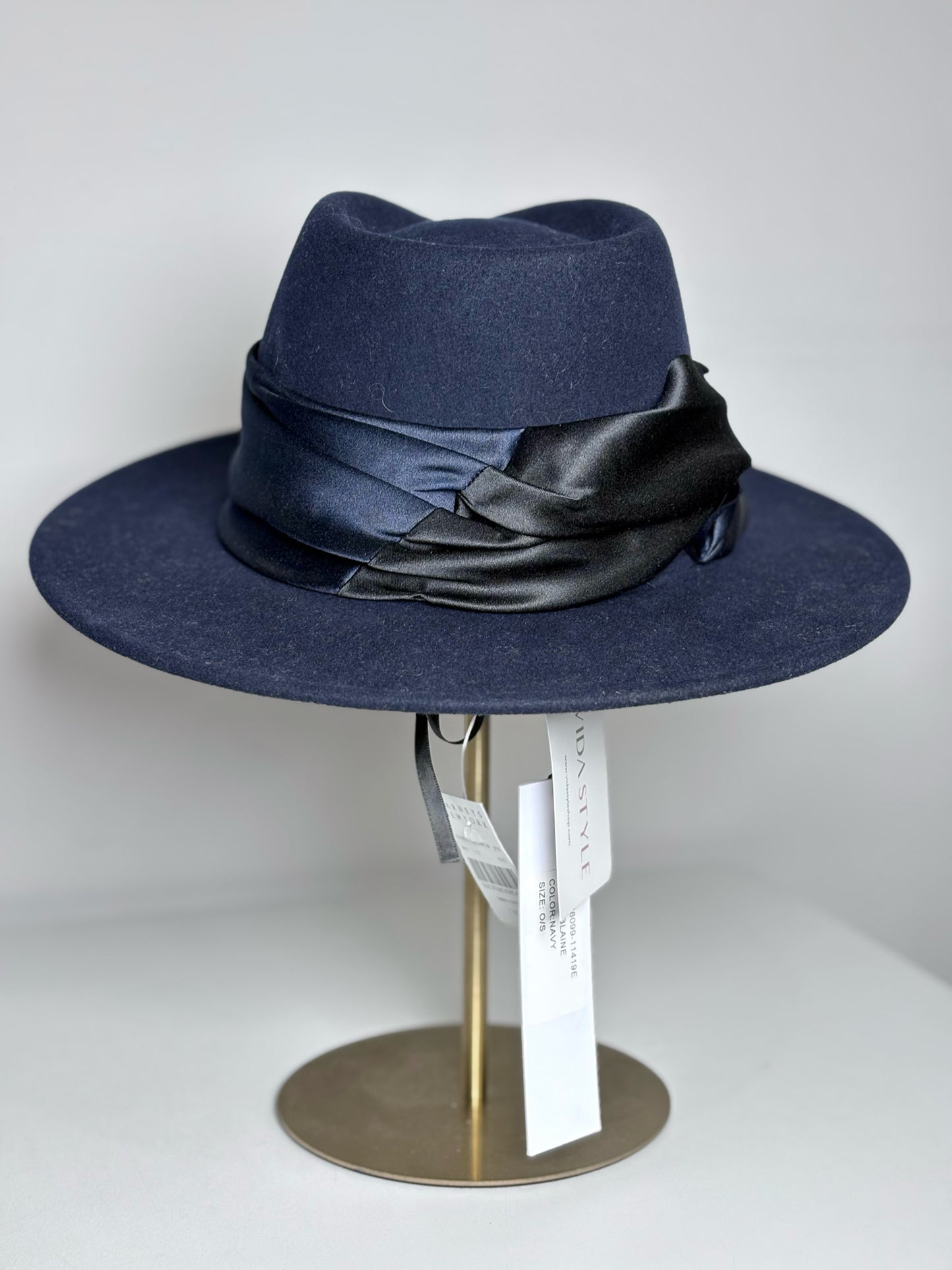 Eugenia Kim 100% Wool Navy Blue Hat